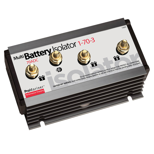 ProMariner Battery Isolator  1 Alternator  3 Battery  70 AMP 11073