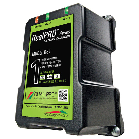 Dual Pro RealPRO Series Battery Charger  6A  1Bank  12V RS1