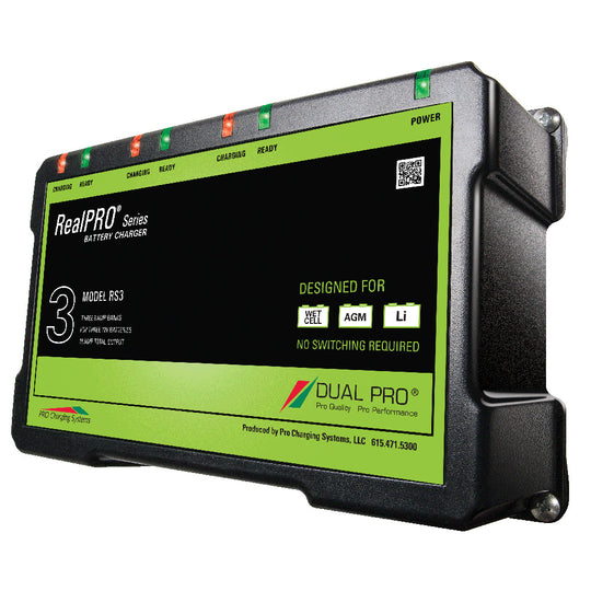 Dual Pro RealPRO Series Battery Charger  18A  36ABanks  12V36V RS3
